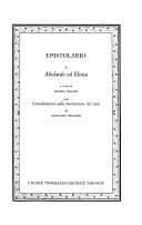 Tapa de Epistolario di Abelardo ed Eloisa