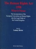 Tapa de Human Rights Act 1998:What It Means