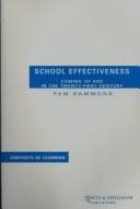 Tapa de SCHOOL EFFECTIVENESS (Contexts of Learning Series 6)