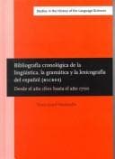 Tapa de Bibliographia Cronologica De LA Linguistica