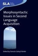 Tapa de Morphosyntactic issues in second language acquisition