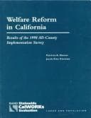 Tapa de Welfare reform in California