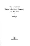Tapa de The crisisfor Western political economy