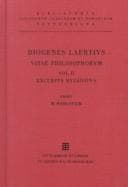 Tapa de Diogenes Laertius Vitarum Philosophorum Libri