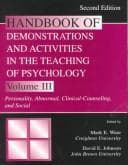Tapa de Handbook of demonstrations and activities in the teaching of psychology