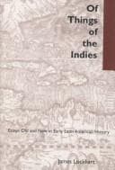 Tapa de Of things of the Indies