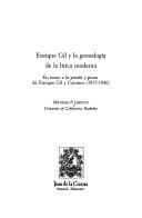 Tapa de Enrique Gil y la genealogía de la lírica moderna