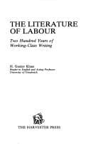 Tapa de The literature of labour