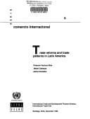 Tapa de Trade reforms and trade patterns in Latin America