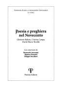 Tapa de Poesia e preghiera nel Novecento