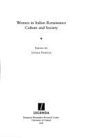 Tapa de Women in Italian Renaissance Culture and Society (LEGENDA) (Legenda) (Legenda)