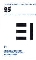 Tapa de Europeanization: institution, identities and citizenship