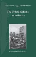 Tapa de The United Nations:Law and Practice