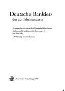Tapa de Deutsche Bankiers des 20. Jahrhunderts