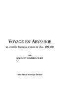 Tapa de Voyage en Abyssinie