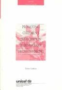 Tapa de Promoting children's participation in democratic decision-making