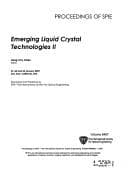 Tapa de Emerging liquid crystal technologies II