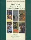 Tapa de Religion and Social Transformations (Religion Today, V. 2)