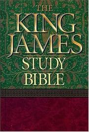Tapa de Holy Bible King James Version Study Bible (Burgundy)