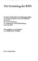 Tapa de Die Gründung der KPD