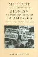 Tapa de Militant Zionism in America