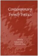Tapa de Contemporary French poetics