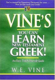 Tapa de Vine's you can learn New Testament Greek