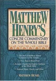Tapa de Matthew Henry's concise commentary on the whole Bible