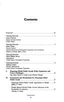 Tapa de Global public goods financing