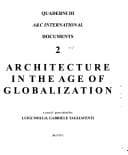 Tapa de Architecture in the age of globalization