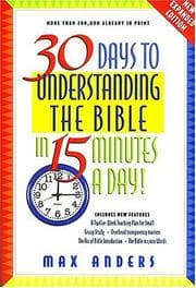 Tapa de 30 days to understanding the Bible in 15 minutes a day!
