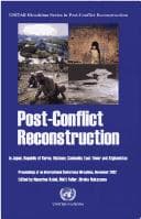 Tapa de Post-conflict Reconstruction in Japan, Republic of Korea, Vietnam, Cambodia, East Timor