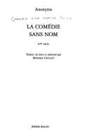 Tapa de La Comédie sans nom
