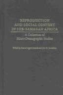 Tapa de Reproduction and social context in sub-Saharan Africa