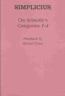 Tapa de On Aristotle's "Categories 1-4"