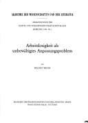 Tapa de Arbeitslosigkeit als unbewältigtes Anpassungsproblem