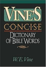 Tapa de Vine's Concise Dictionary Of Bible Words Nelson's Concise Series