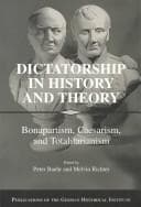 Tapa de Dictatorship in history and theory