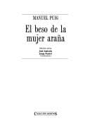 Tapa de El beso de la mujer araña