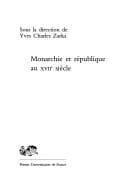Tapa de Monarchie et république au XVIIe siècle