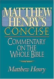 Tapa de Matthew Henry's Concise Commentary On The Whole Bible Nelson's Concise Series