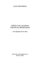 Tapa de Crítica de las ideas políticas argentinas