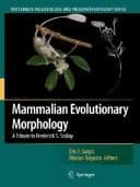 Tapa de Mammalian evolutionary morphology