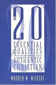 Tapa de The 20 essential qualities of an authentic Christian