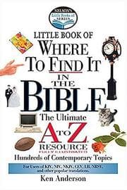 Tapa de Little book of where to find it in the Bible