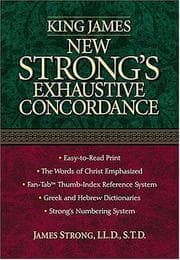 Tapa de King James New Strong's Exhaustive Concordance Of The Bible