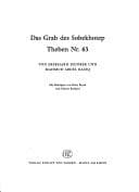 Tapa de Das Grab des Sobekhotep Theben Nr. 63