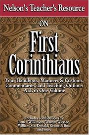 Tapa de Nelson's Teacher's Resource on First Corinthians