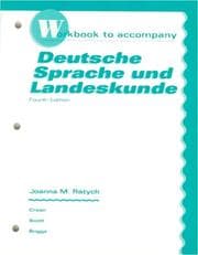 Tapa de Workbook to Accompany Deutsche Sprache Und Landeskunde