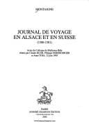 Tapa de Montaigne, Journal de voyage en Alsace et en Suisse, 1580-1581